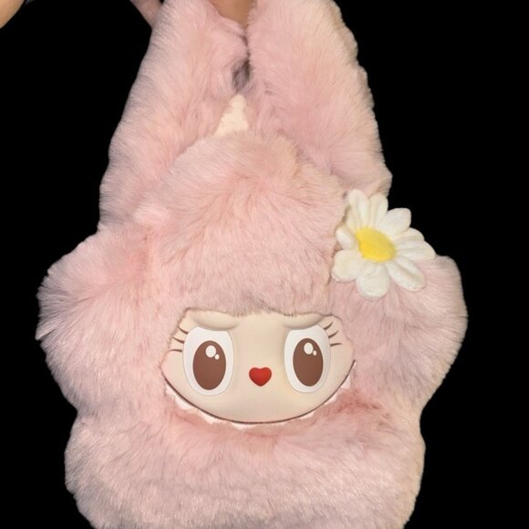 Pop Mart Pop Land The Monsters Mokoko Labubu Plush Flower Crossbody Bag Purse - Picture 7 of 16